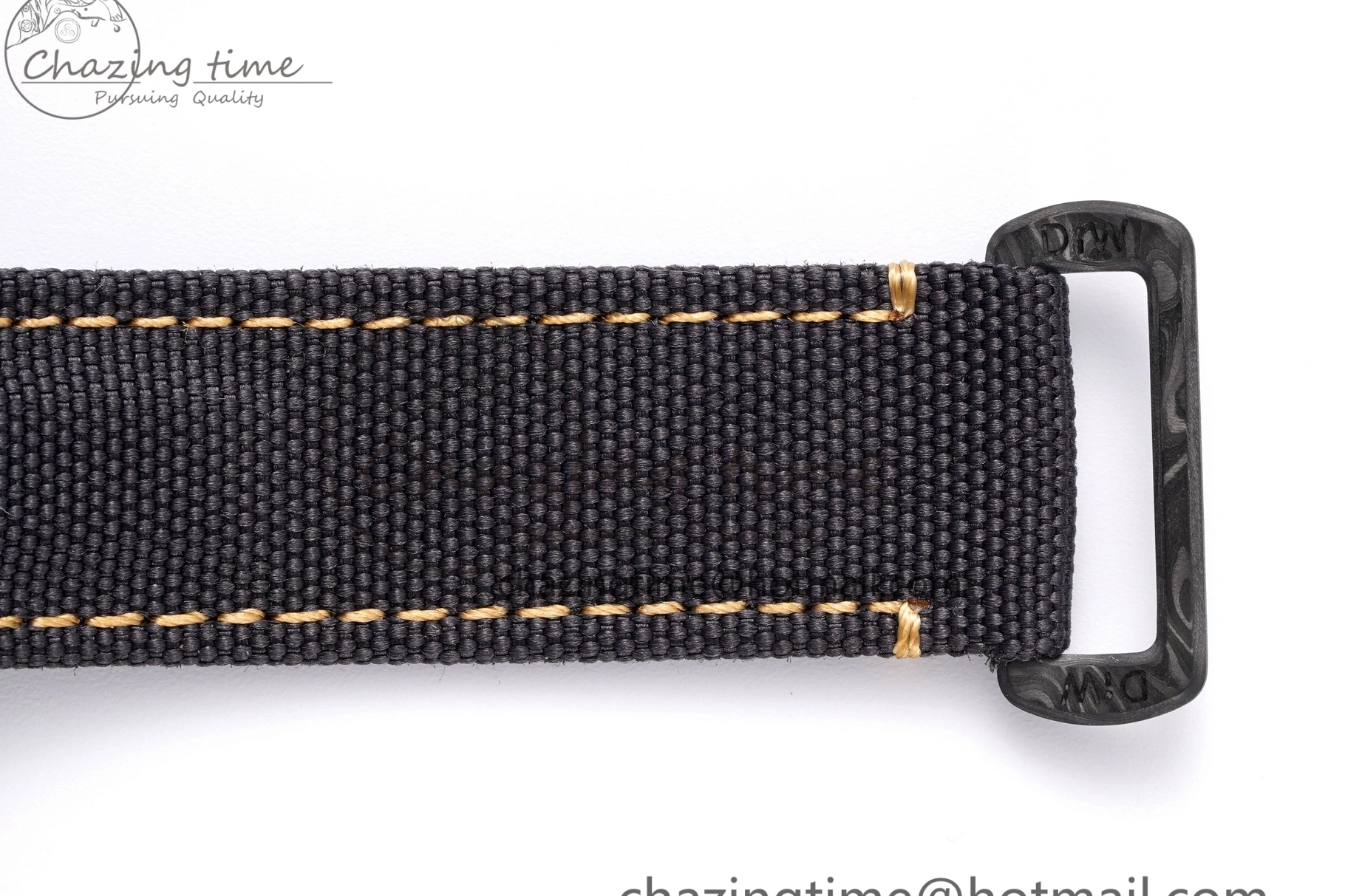 and Daytona Bezel Edition A7750 Black Gold DIWF Nylon Case DIW Carbon Black on Strap Dial 0117